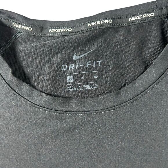 Nike Pro Hypercool Shirt Mens XL Black Dri-Fit Compression Fitted Y2K - Picture 3 of 8